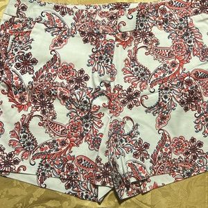 Ladies paisley print shorts